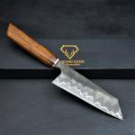 Japanese Damascus Chef Knife, San Mai Design, Rosewood