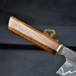 Japanese Damascus Chef Knife, San Mai Design, Rosewood