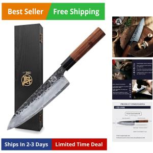 8-Inch Japanese Gyuto Chef Knife, Hand Forged