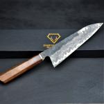 Japanese Damascus Chef Knife with Rosewood Handle