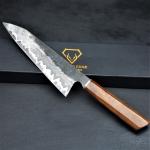 Japanese Damascus Chef Knife with Rosewood Handle