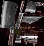 ENOKING 7.5 Inch Hand Forged Cleaver Knife