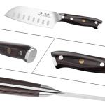 Ultra Sharp 5-Inch Santoku Knife with Pakkawood Handle