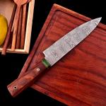 Damascus Steel Chef Knife - Custom Handmade Design