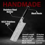 Nakiri Knife - 12C27 Stainless Steel Vegetable Cleaver