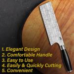 Nakiri Knife - 12C27 Stainless Steel Vegetable Cleaver