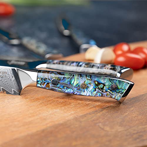 SENKEN 8" Japanese Damascus Bread Knife - Umi Collection