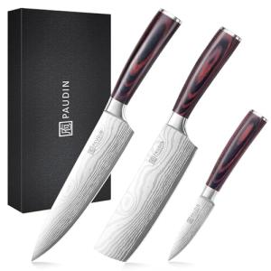 Professional 3-Piece Japanese Kitchen Knife Set