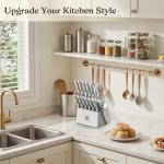 Japanese Knife Set with Block – Slicing Made Easy