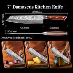 KEEMAKE 7-Inch Nakiri Knife - Razor Sharp Chef Knife