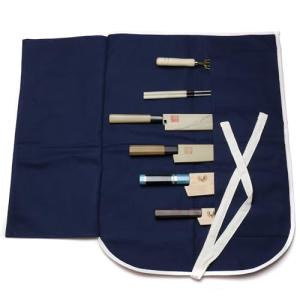 Yoshihiro Dark Navy Knife Pouch for Sushi Chefs
