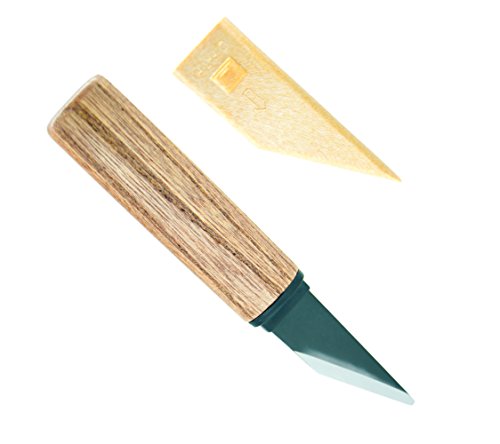 Japanese Kiridashi Craft Pocket Knife with Wooden Handle