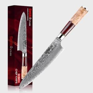 8" Seido Red Gyuto Knife - VG10 Super Steel