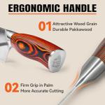 TUO Nakiri Vegetable Cleaver - 6.5" Japanese Knife