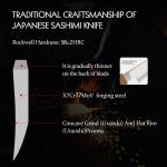 HEZHEN 270mm Japanese Sashimi Yanagiba Knife