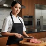 Handmade Santoku Chef Knife for Kitchen Tasks