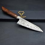Japanese Damascus Chef Knife with Rosewood Handle