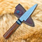 Damascus Steel Japanese Paring Knife with Sheath