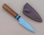 Damascus Steel Japanese Paring Knife with Sheath