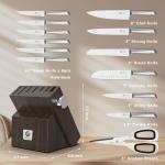14-Piece imarku Japanese Knife Set with Block