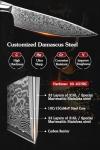 HEZHEN 8.3" VG10 Damascus Steel Chef Knife