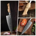 HEZHEN 8.3" VG10 Damascus Steel Chef Knife