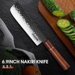 Japanese Nakiri Knife - 7-Inch Hand Forged Cleaver
