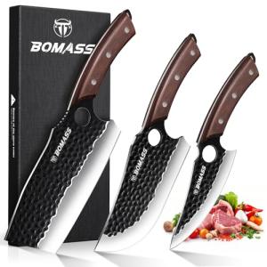 Hand Forged Japanese Knife Set for Meat Cutting