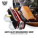 5-Piece Professional Japanese Knife Set with Block