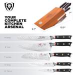 5-Piece Professional Japanese Knife Set with Block