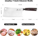 Imarku 7-Inch Japanese Meat Cleaver Knife