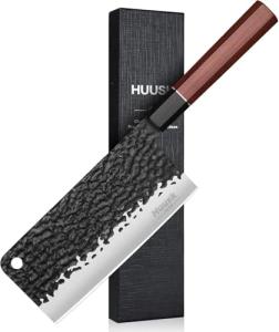 Huusk Japanese Hand Forged Meat Cleaver Knife