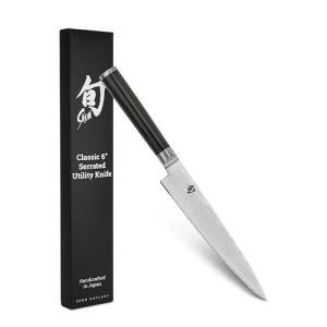 Shun Classic Serrated Utility Knife 6" - Precision Japanese Knives