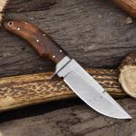 Handmade 9" Damascus Steel Straight-Spine Knife