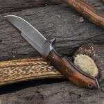 Handmade 9" Damascus Steel Straight-Spine Knife