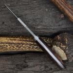 Handmade 9" Damascus Steel Straight-Spine Knife