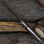 Handmade 9" Damascus Steel Straight-Spine Knife