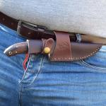 Handmade 9" Damascus Steel Straight-Spine Knife