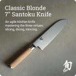 Shun Classic Blonde 7" Santoku Knife, All-Purpose
