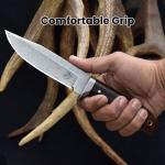 Handmade Damascus Hunting Knife with Rosewood Handle