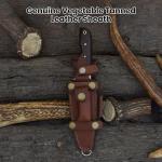 Handmade Damascus Hunting Knife with Rosewood Handle