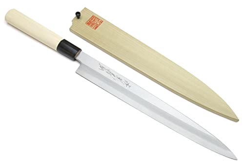 Yoshihiro Shiroko High Carbon Steel Yanagi Knife (10.5'')