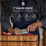 Kyoku Shogun 7" Nakiri Knife - VG10 Damascus