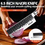 Huusk Nakiri Chef Knife – 6.5” Japanese Veggie Knife