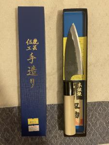 Sakai Hamono Japanese Mackerelkiri Knife 105mm