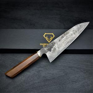 Japanese Damascus Chef Knife with Rosewood Handle