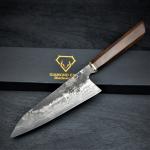 Japanese Damascus Chef Knife with Rosewood Handle