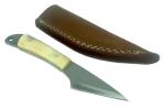 Damascus Kiridashi Japanese Utility Knife with Sheath