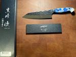 Yu Kurosaki Bunka Knife 165mm Blue Acrylic