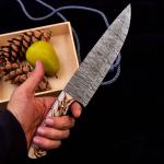 Japanese VG10 Damascus Santoku Chef Knife with Pinecone Handle
